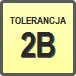 Piktogram - Tolerancja: 2B